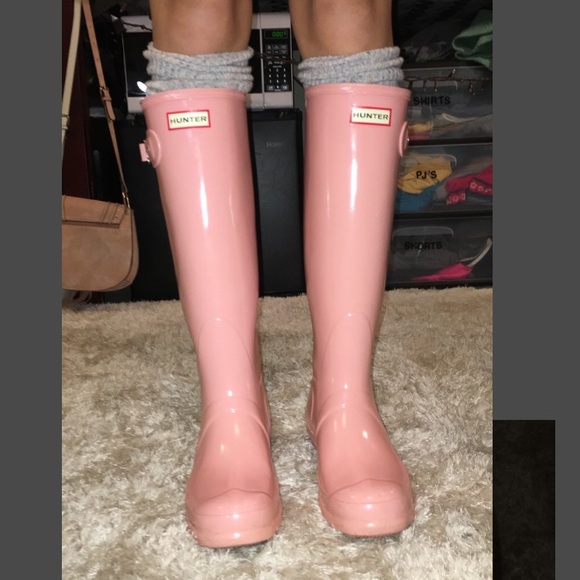 Light Pink Hunter Boots-Size 8 - Picture 7 of 7